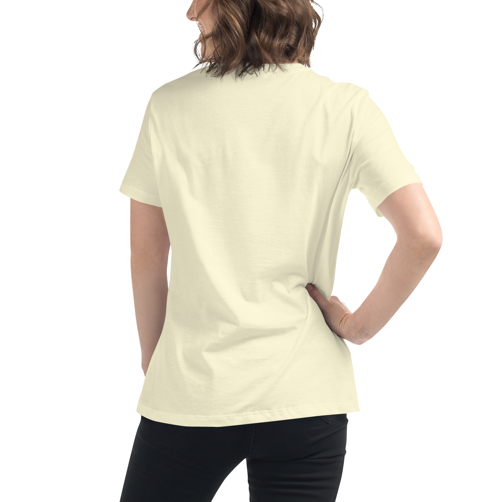 womens-relaxed-t-shirt-citron-back-68346f2f5aab9.jpg Beauty Brains Women's Relaxed T-Shirt