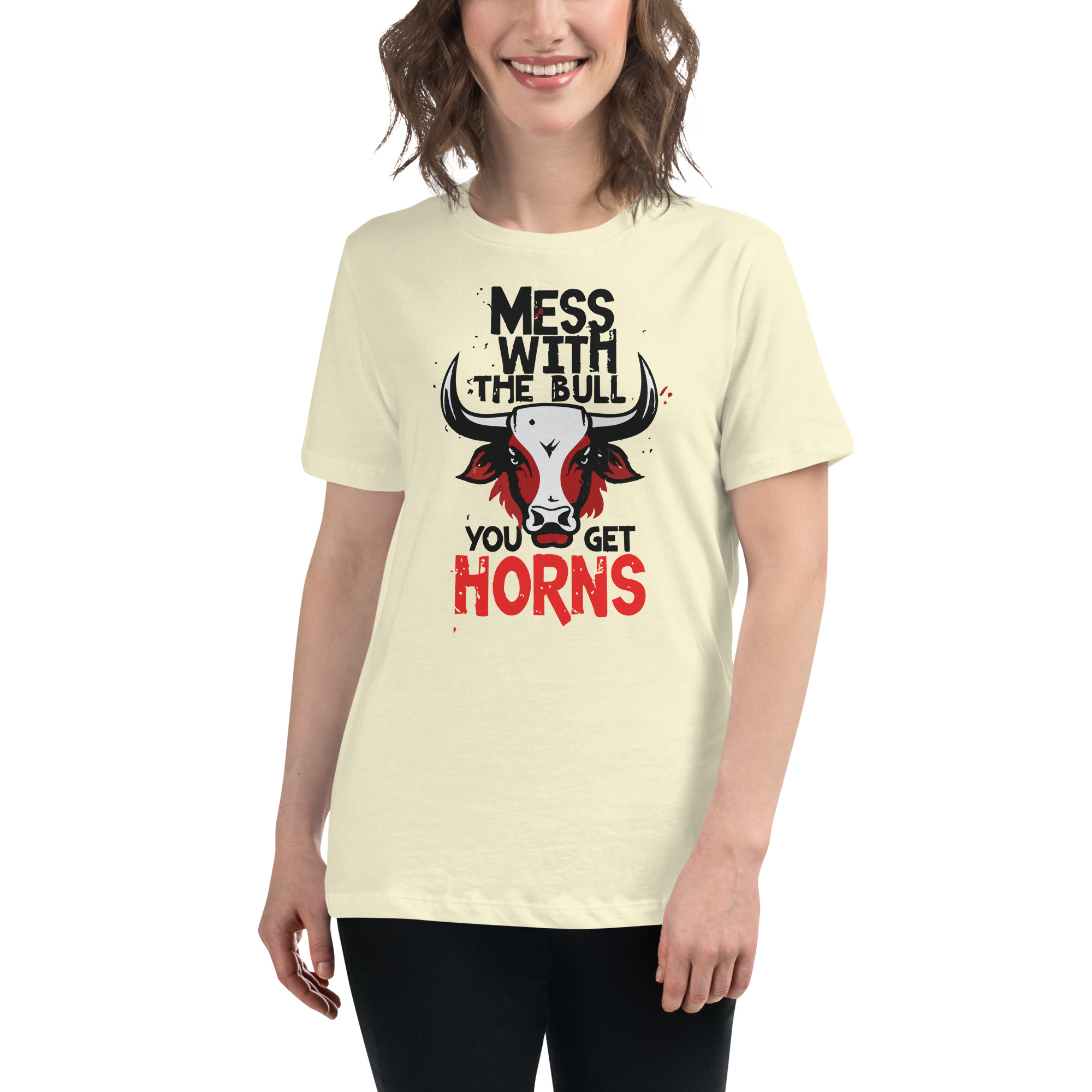 womens-relaxed-t-shirt-citron-front-6832e30a5a03f.jpg Don't Mess Women's Relaxed T-Shirt