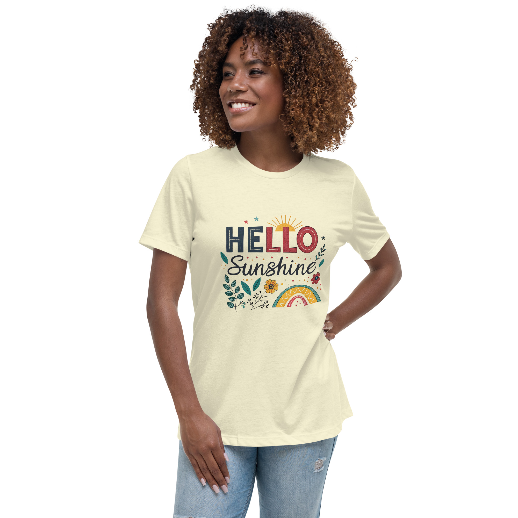 womens-relaxed-t-shirt-citron-front-68346d1ad99a4.jpg Sunshine Women's Relaxed T-Shirt