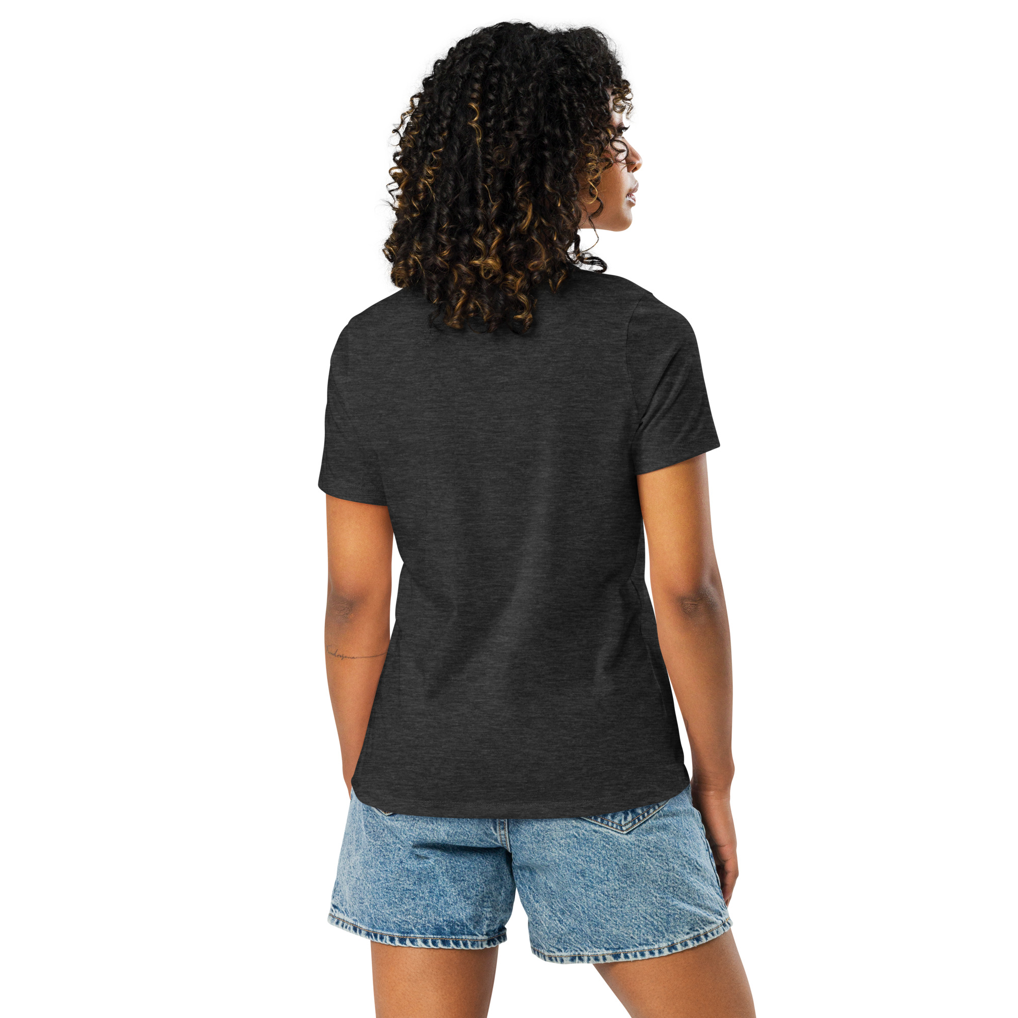 womens-relaxed-t-shirt-dark-grey-heather-back-6832e24c5695d.jpg Chicka Girl Women's Relaxed T-Shirt
