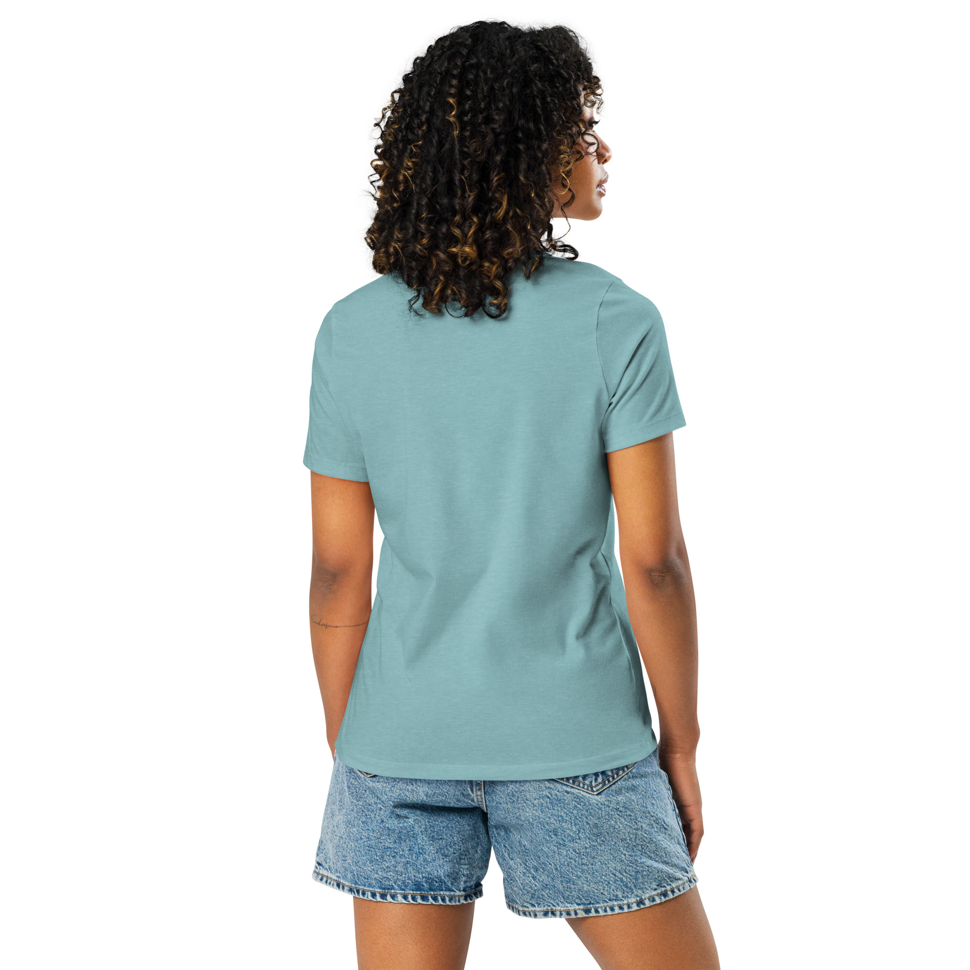 womens-relaxed-t-shirt-heather-blue-lagoon-back-6832e24c60fe2.jpg Chicka Girl Women's Relaxed T-Shirt