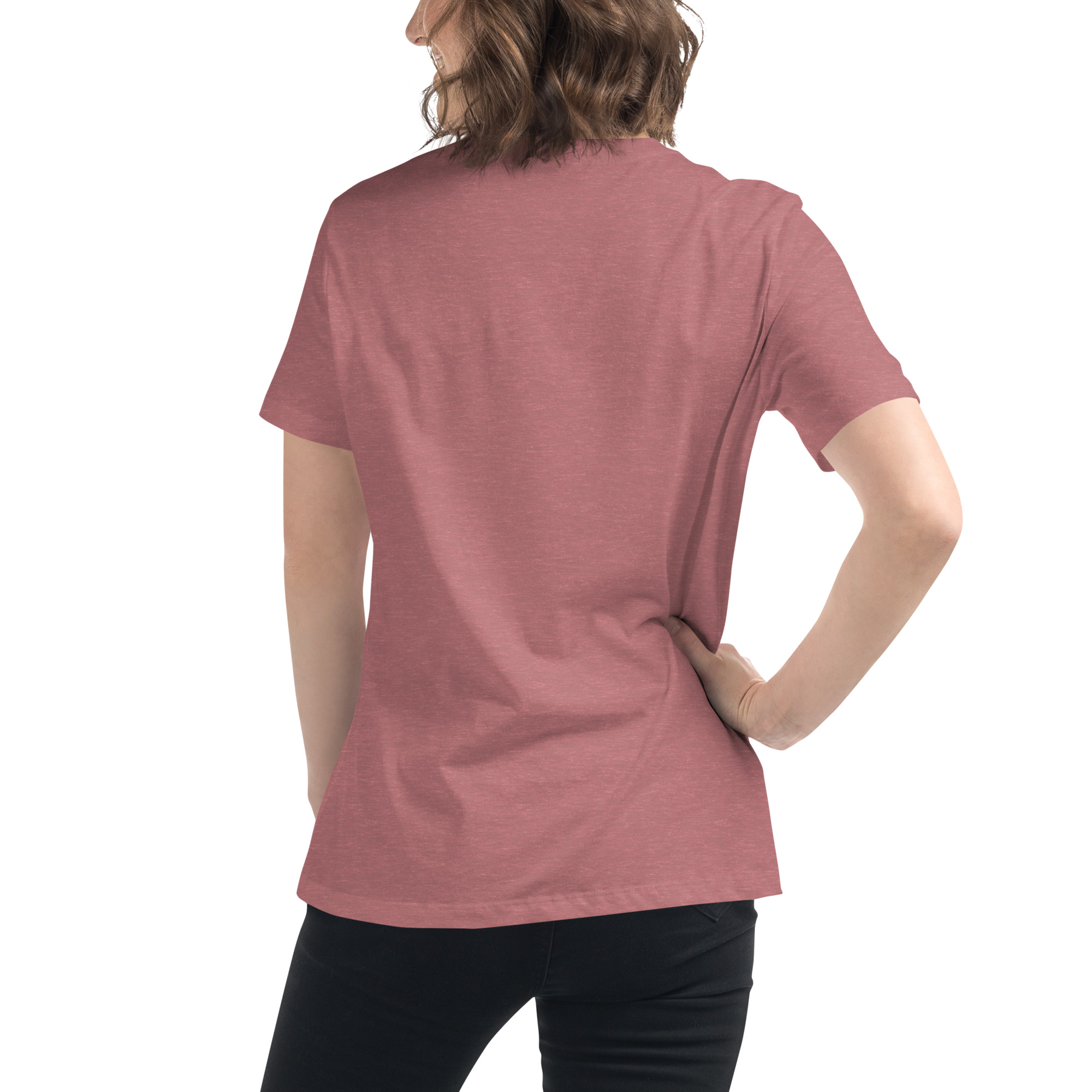 womens-relaxed-t-shirt-heather-mauve-back-68346f2e8e171.jpg Beauty Brains Women's Relaxed T-Shirt