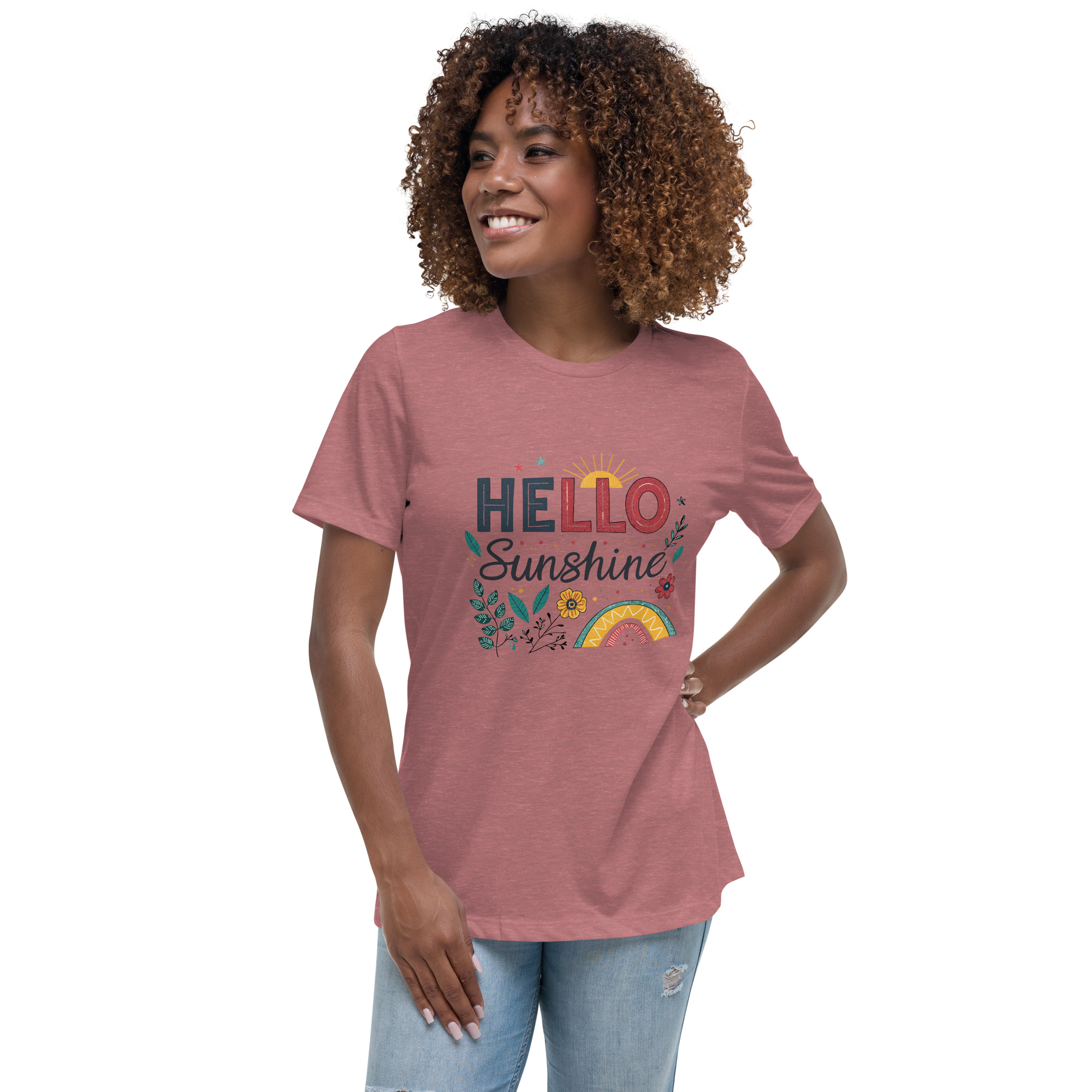 womens-relaxed-t-shirt-heather-mauve-front-68346d1a45ddd.jpg Sunshine Women's Relaxed T-Shirt