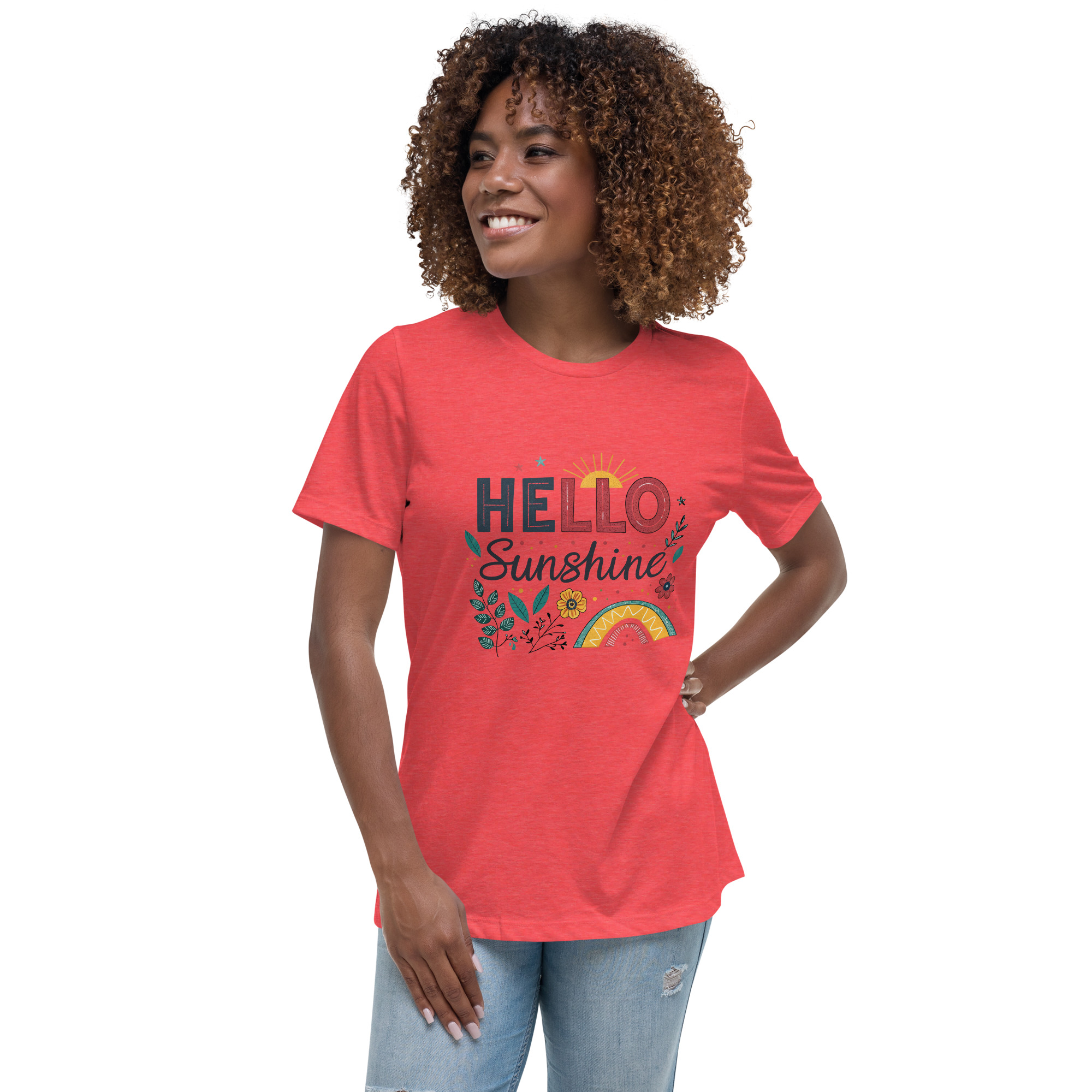womens-relaxed-t-shirt-heather-red-front-68346d1a2f9bb.jpg Sunshine Women's Relaxed T-Shirt