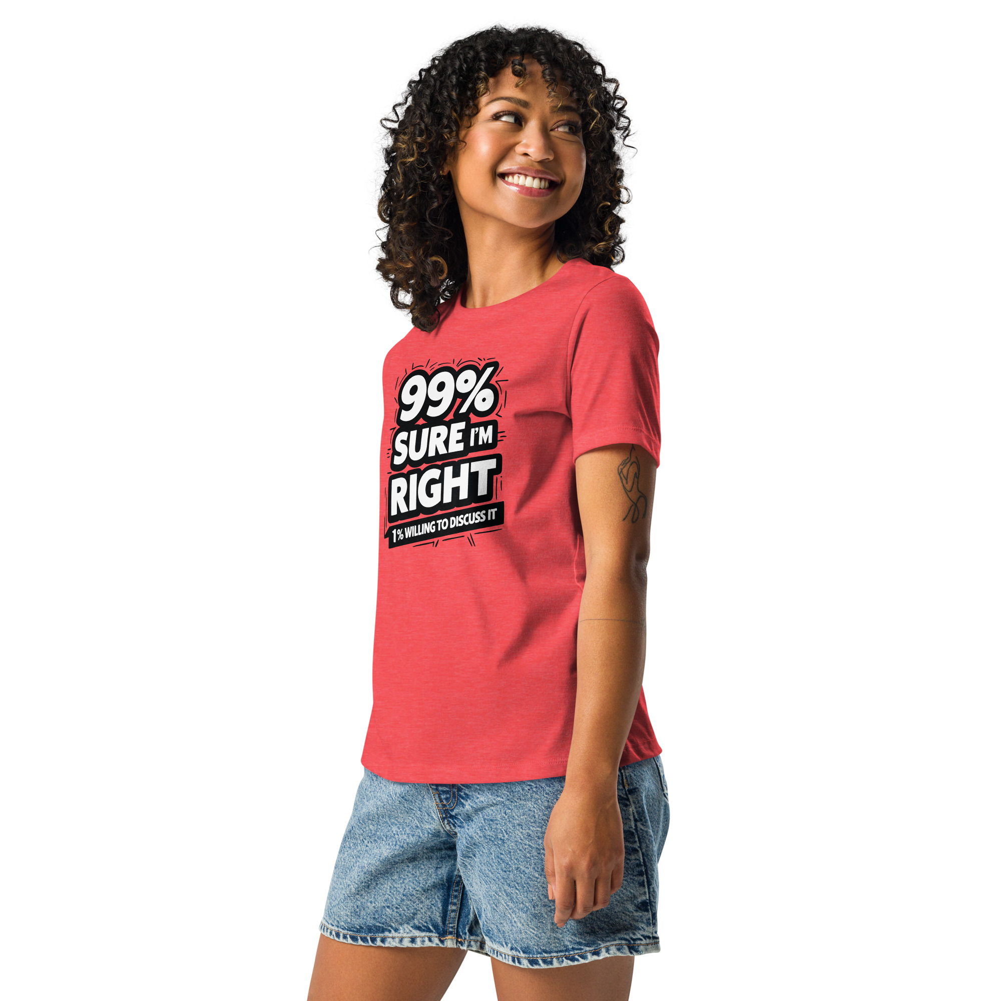 womens-relaxed-t-shirt-heather-red-left-front-68346b6018f2a.jpg 99% Right Women's Relaxed T-Shirt