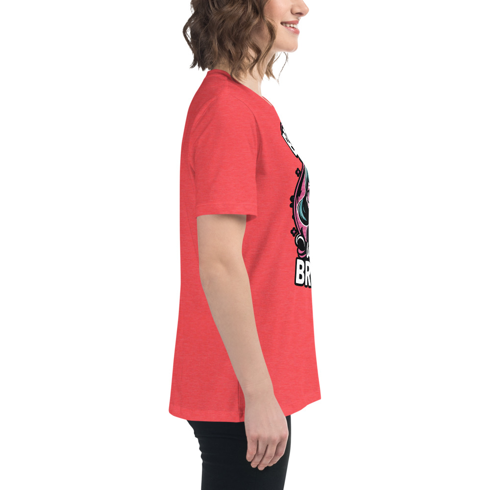 womens-relaxed-t-shirt-heather-red-right-68346f2e608e3.jpg Beauty Brains Women's Relaxed T-Shirt