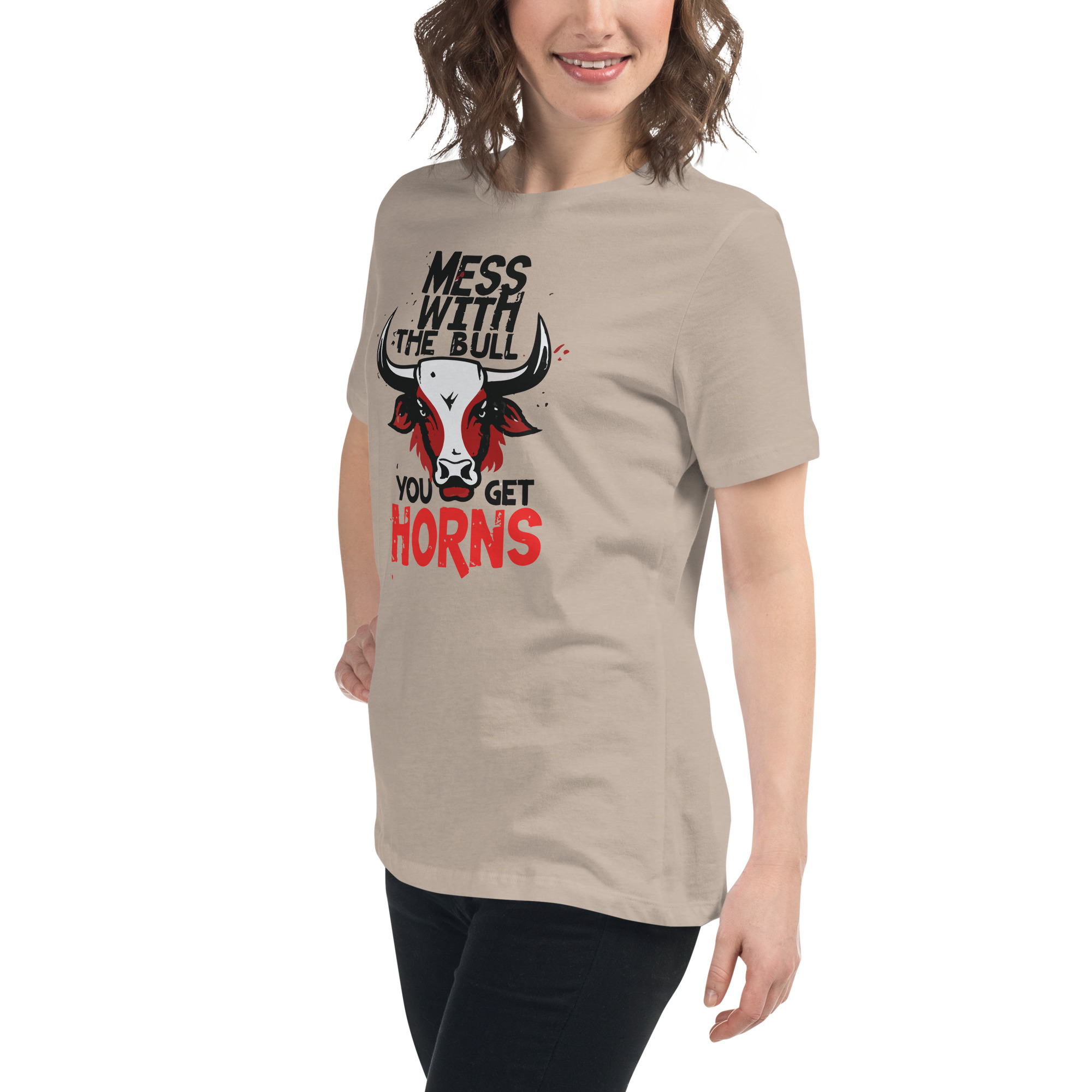 womens-relaxed-t-shirt-heather-stone-left-front-6832e30a49104.jpg Don't Mess Women's Relaxed T-Shirt