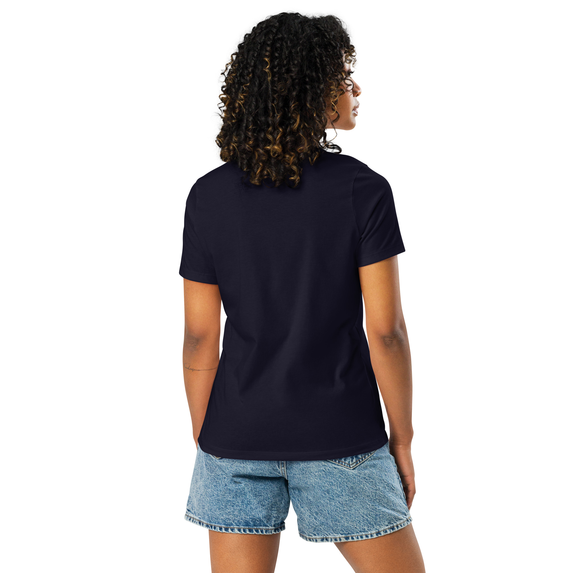 womens-relaxed-t-shirt-navy-back-6832e24c4d8c7.jpg Chicka Girl Women's Relaxed T-Shirt