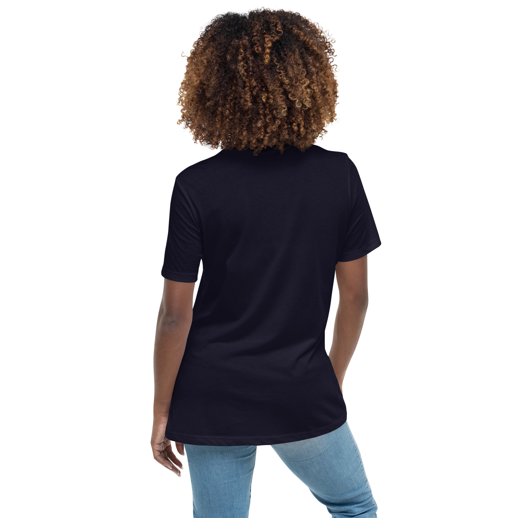 womens-relaxed-t-shirt-navy-back-68346d1a1d007.jpg Sunshine Women's Relaxed T-Shirt