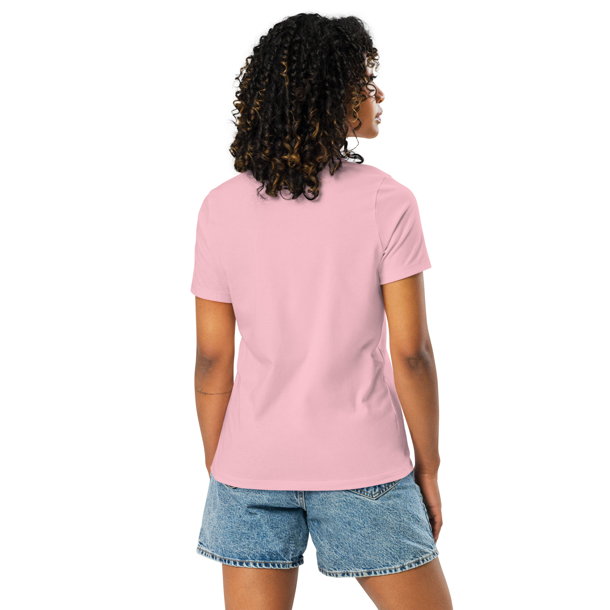 womens-relaxed-t-shirt-pink-back-6832e24c76747.jpg Chicka Girl Women's Relaxed T-Shirt