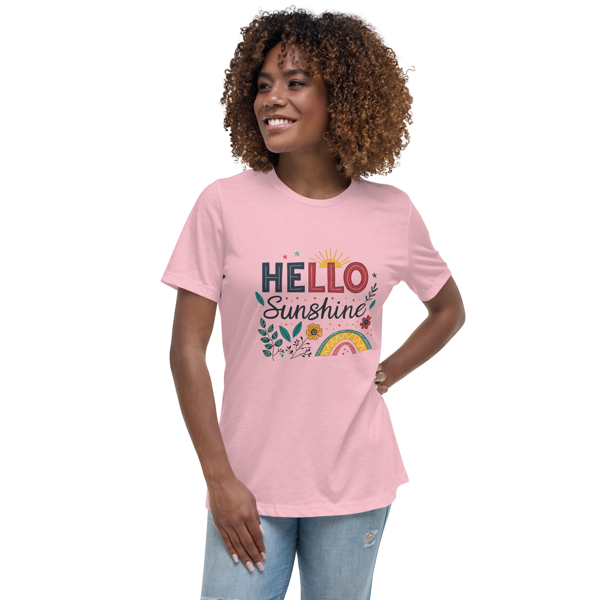 womens-relaxed-t-shirt-pink-front-68346d1aa79b7.jpg Sunshine Women's Relaxed T-Shirt