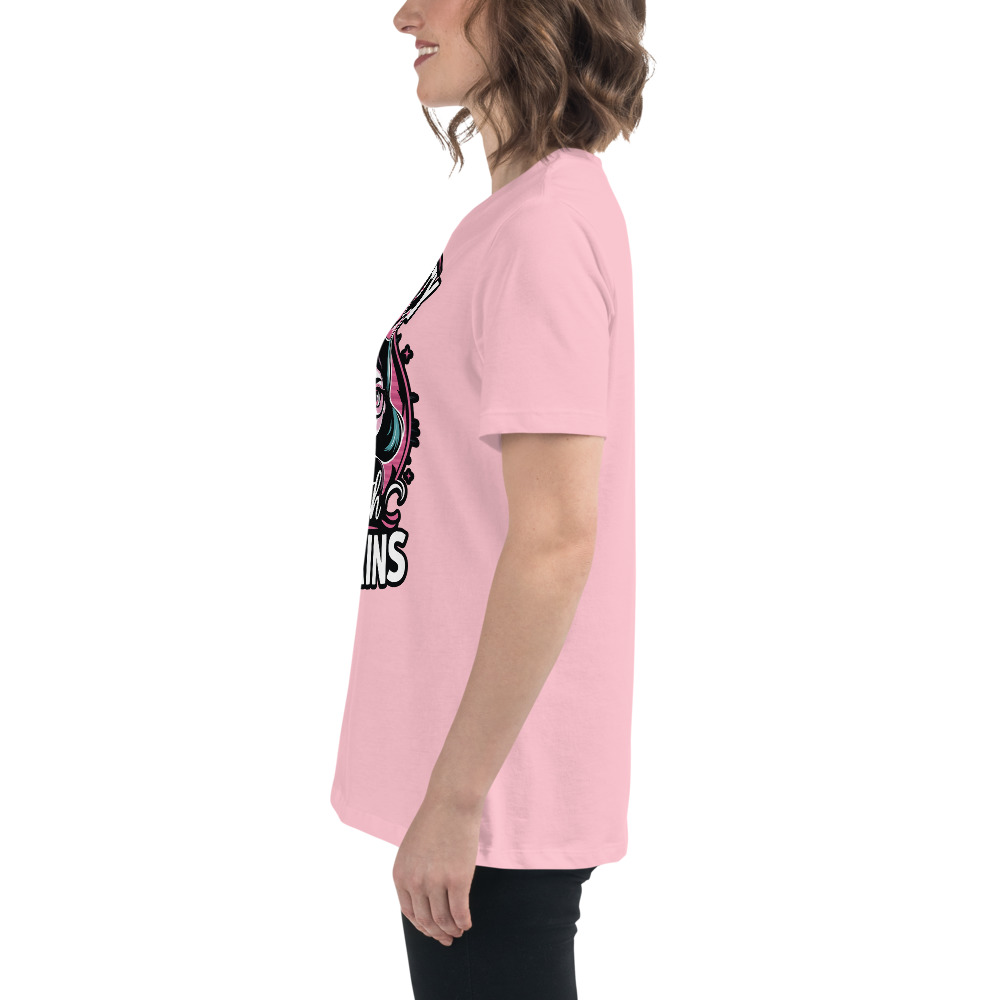 womens-relaxed-t-shirt-pink-left-68346f2f04de2.jpg Beauty Brains Women's Relaxed T-Shirt