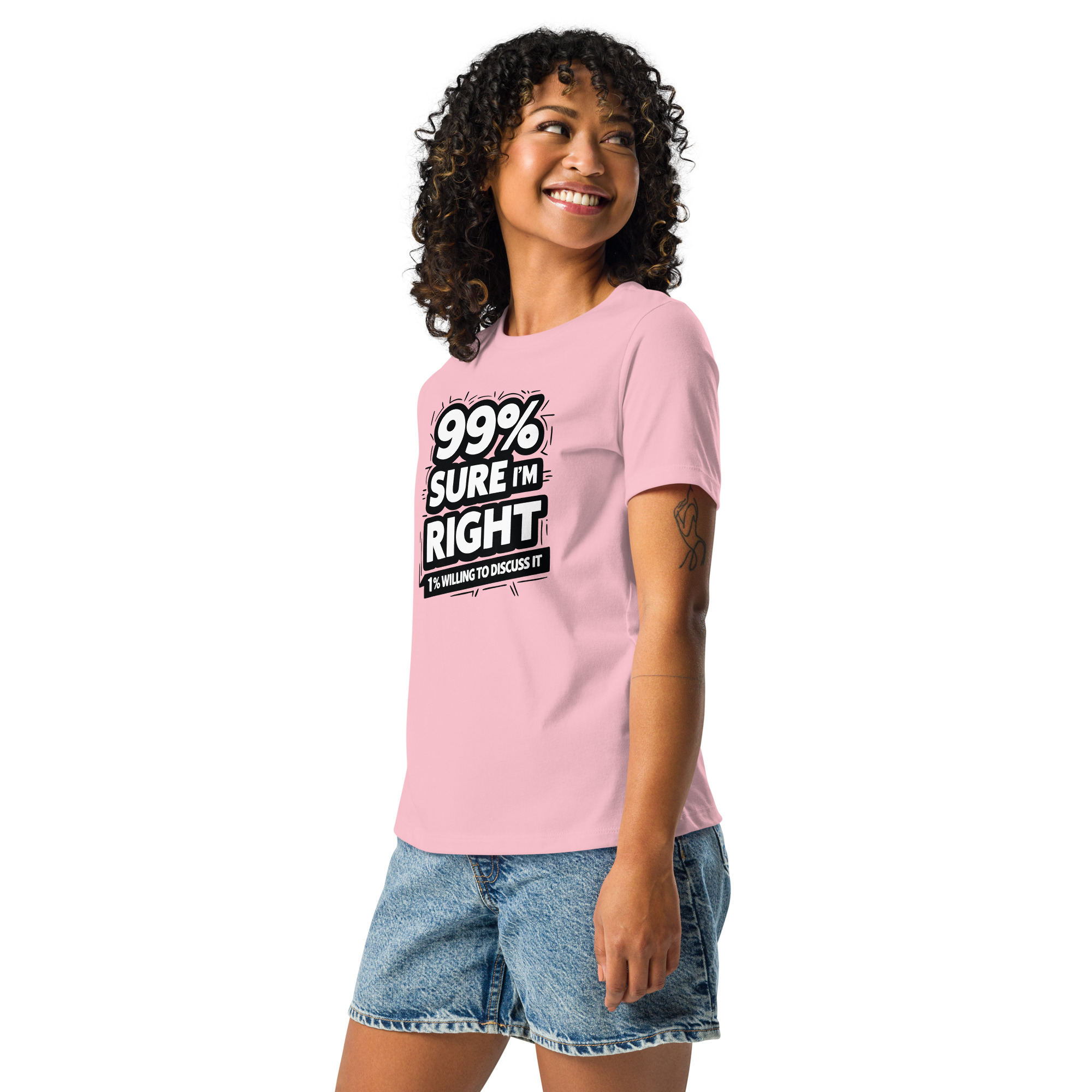 womens-relaxed-t-shirt-pink-left-front-68346b606029f.jpg 99% Right Women's Relaxed T-Shirt