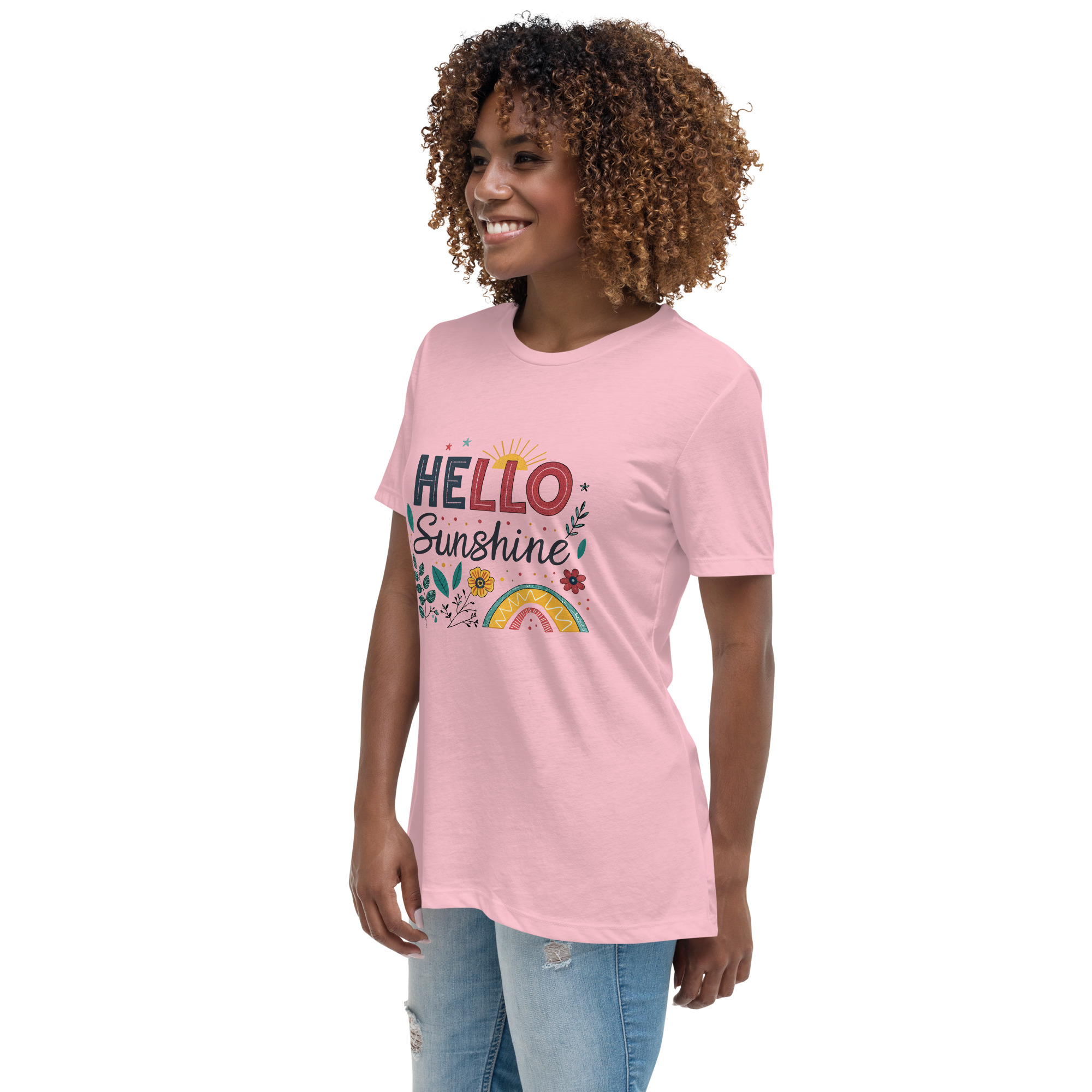 womens-relaxed-t-shirt-pink-left-front-68346d1aaf998.jpg Sunshine Women's Relaxed T-Shirt
