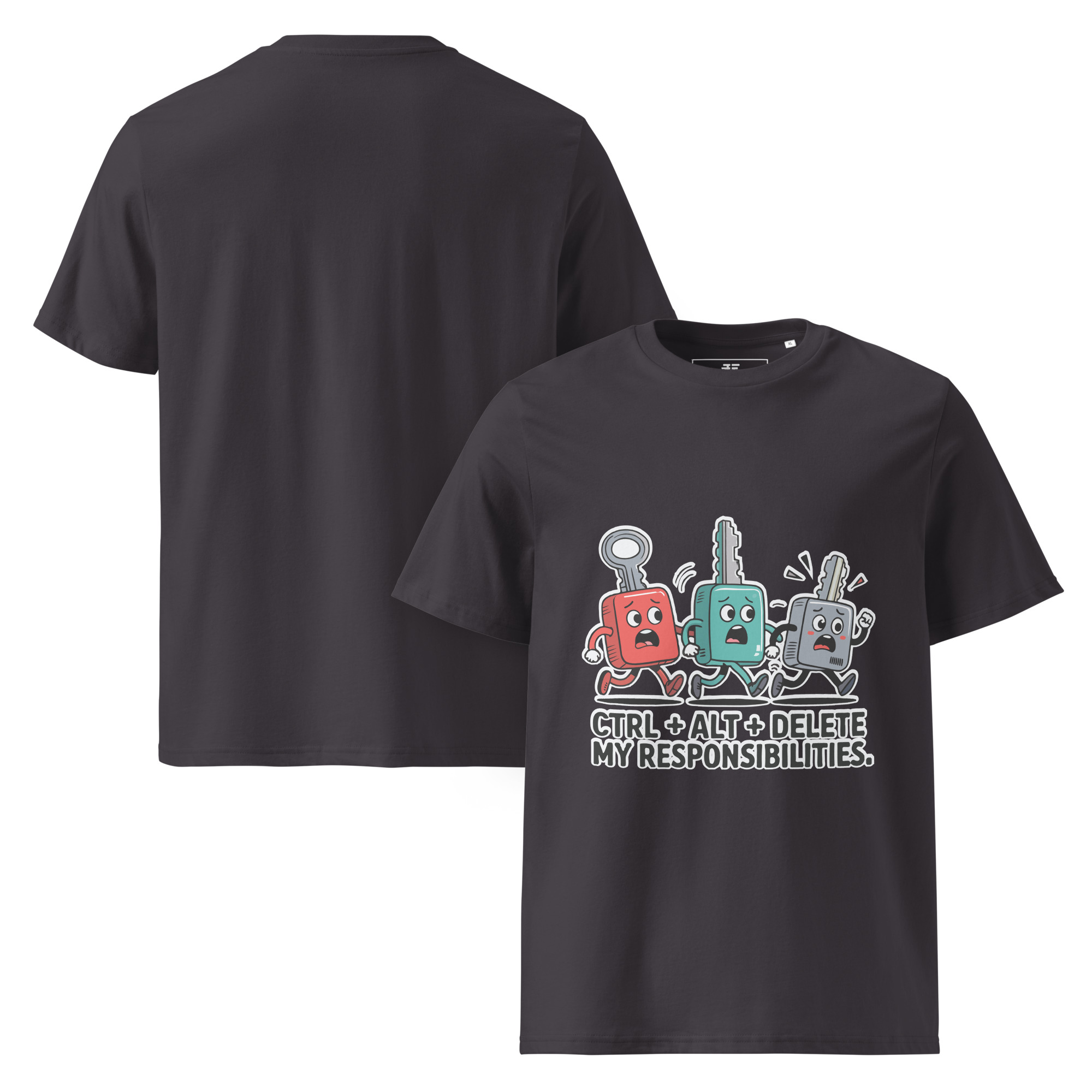 Ctrl - Alt - Del Unisex organic cotton t-shirt