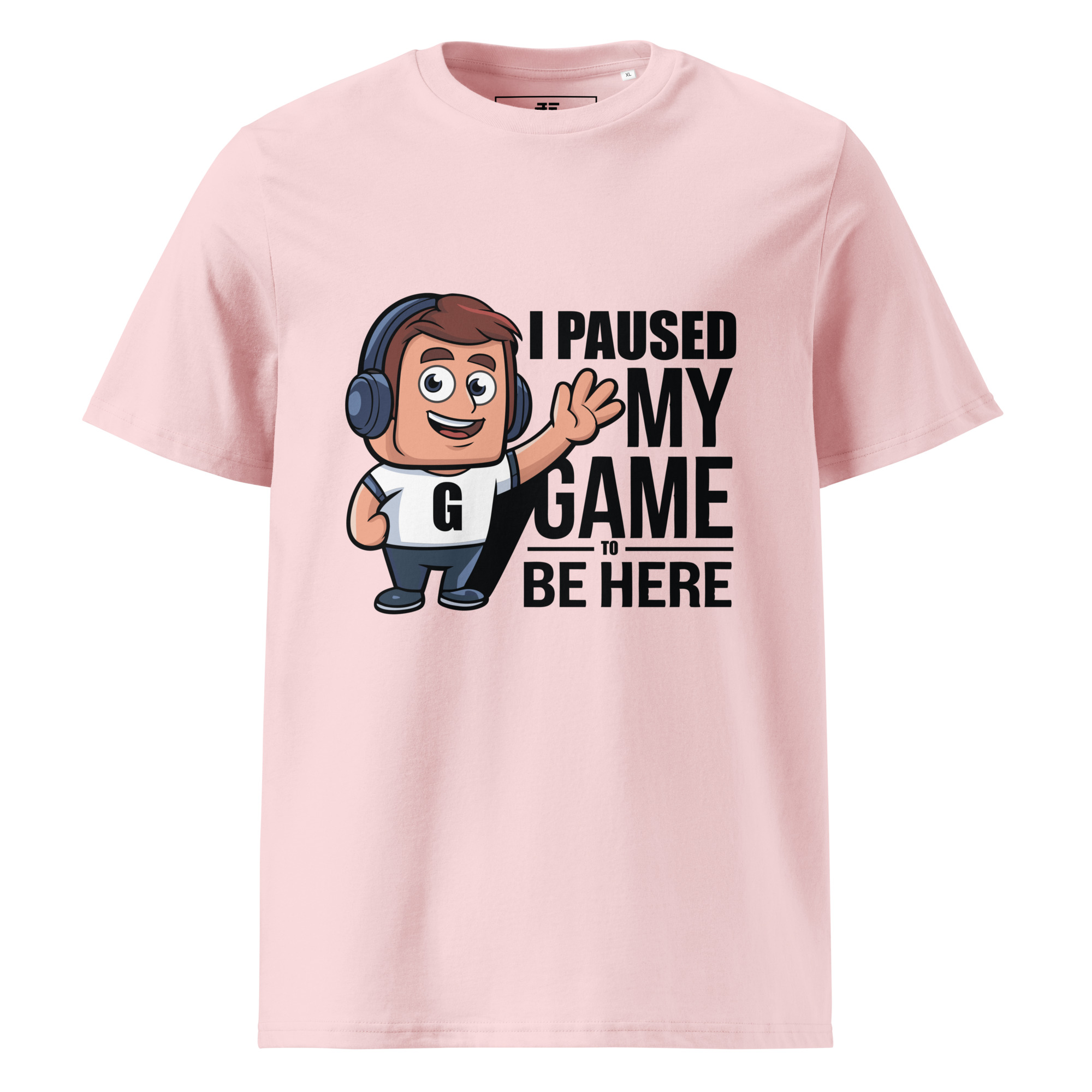 unisex-organic-cotton-t-shirt-cotton-pink-front-6871d03b878c3.jpg Gamer Unisex organic cotton t-shirt