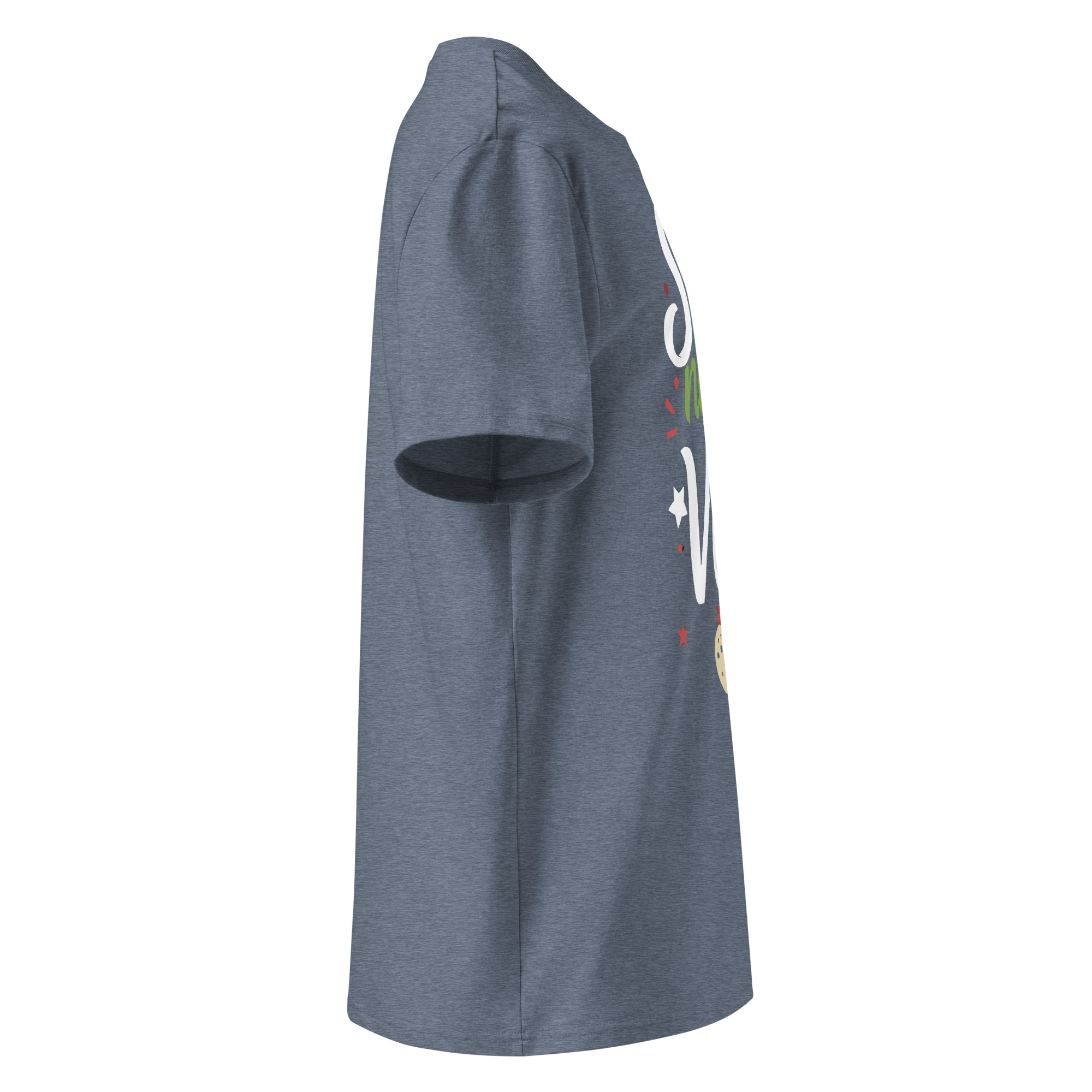 unisex-organic-cotton-t-shirt-dark-heather-blue-right-6871cf582061b.jpg No to Veg Unisex organic cotton t-shirt