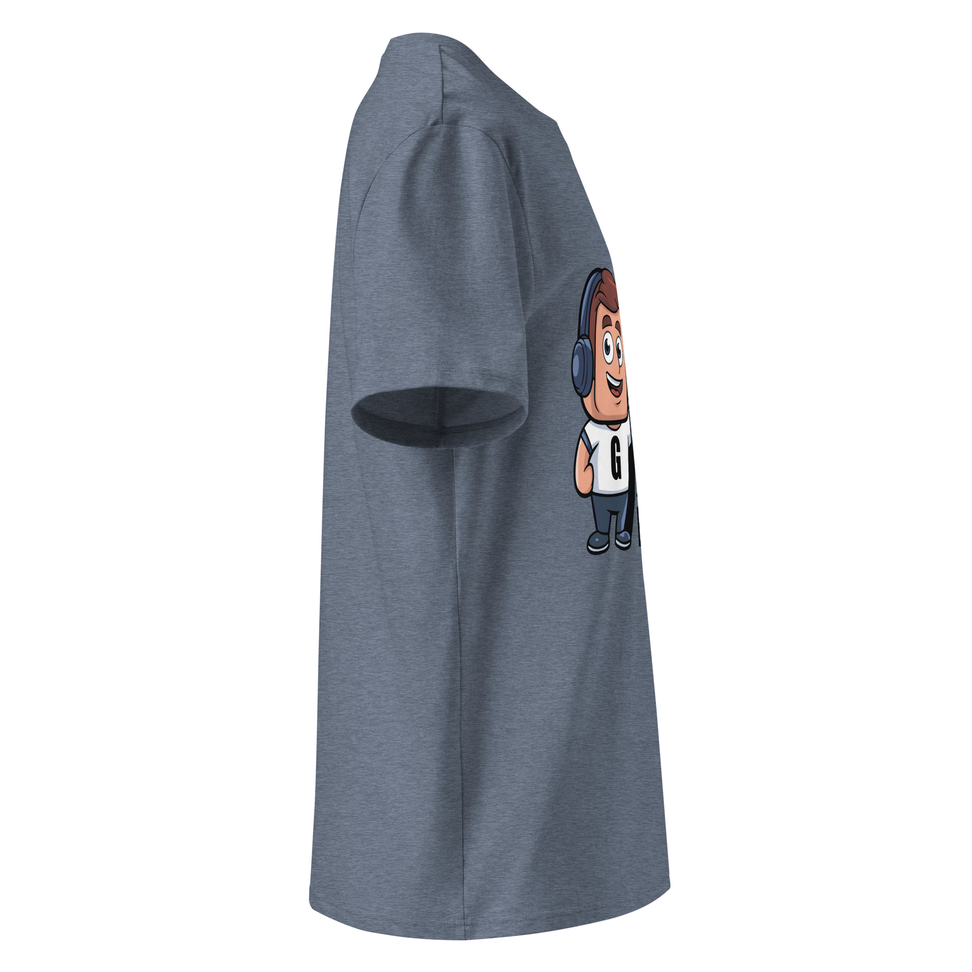 unisex-organic-cotton-t-shirt-dark-heather-blue-right-6871d03b4cfaf.jpg Gamer Unisex organic cotton t-shirt