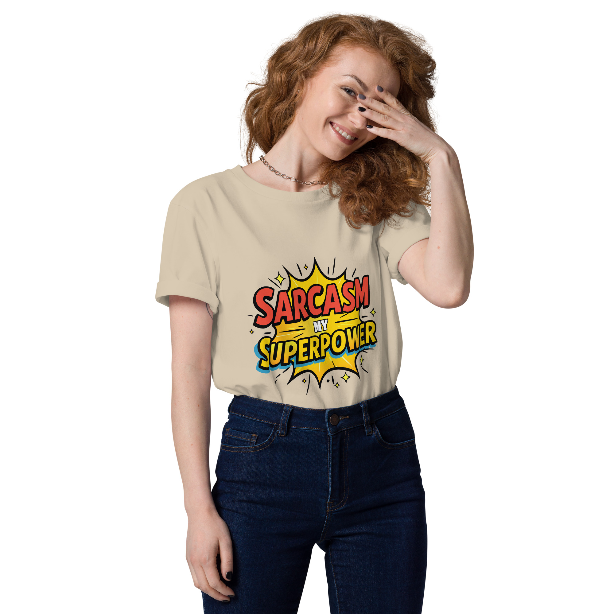 unisex-organic-cotton-t-shirt-desert-dust-front-6871d8cfe7021.jpg Sarcasm Unisex organic cotton t-shirt