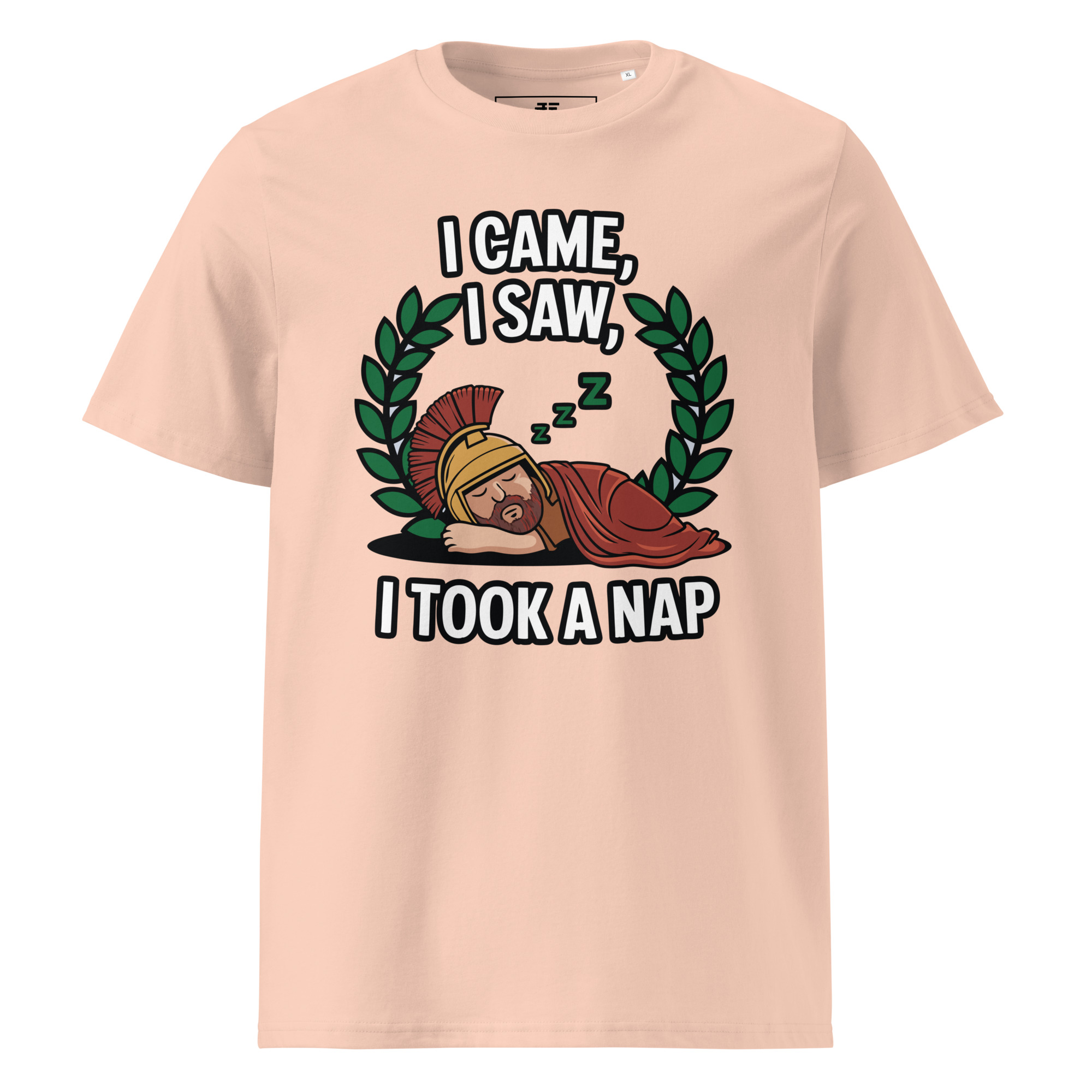 unisex-organic-cotton-t-shirt-fraiche-peche-front-6871d71a8cdd3.jpg Warrior Unisex organic cotton t-shirt