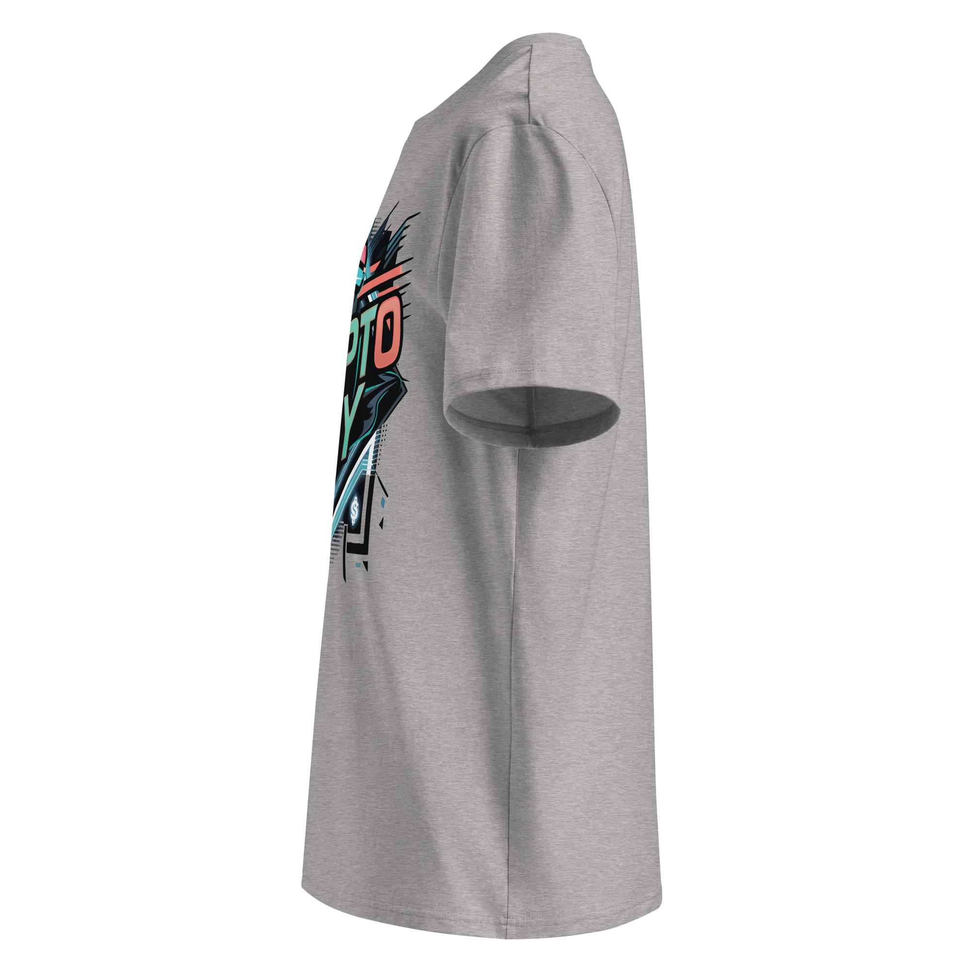 unisex-organic-cotton-t-shirt-heather-grey-left-6871d664ed319.jpg Crypto Guy Unisex organic cotton t-shirt