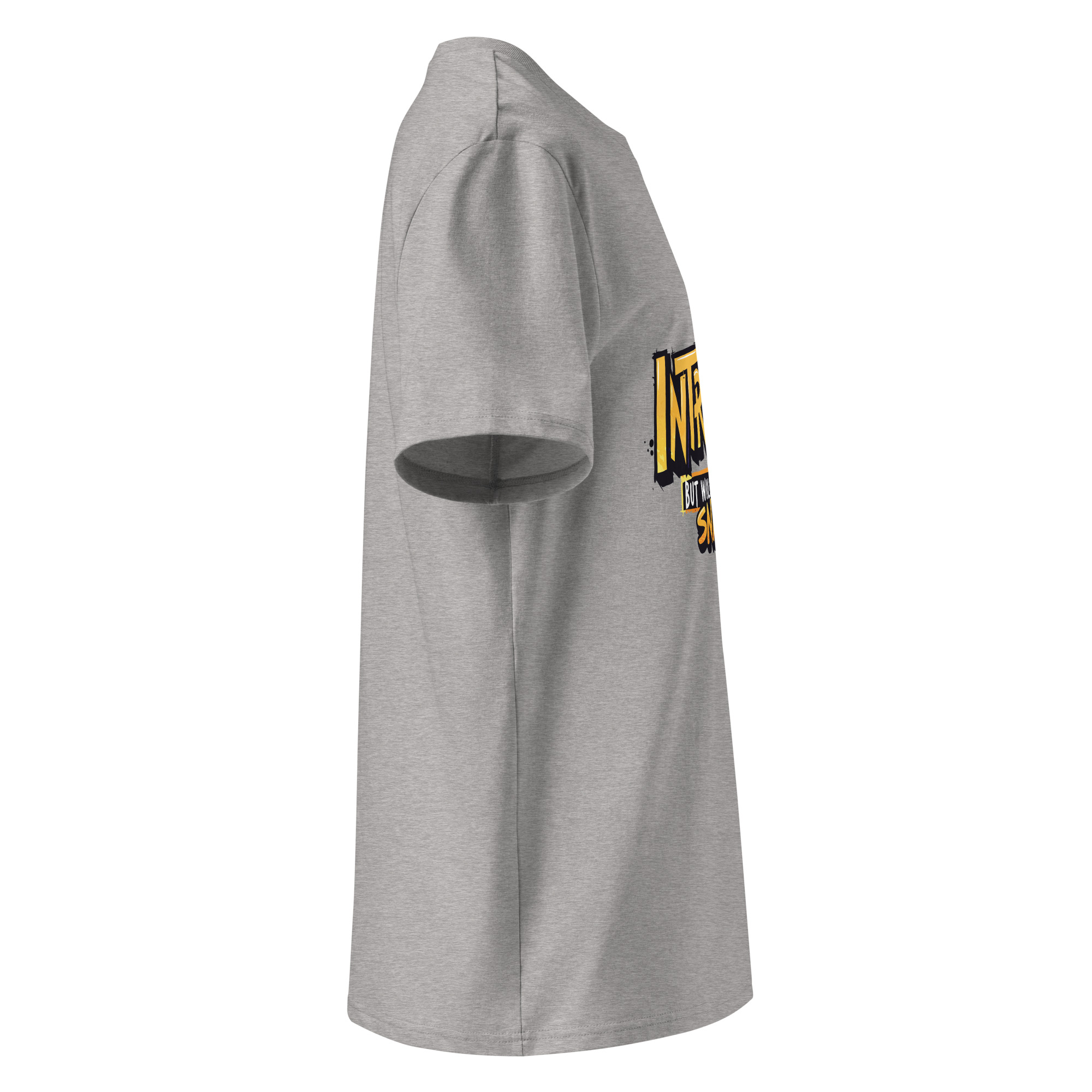 unisex-organic-cotton-t-shirt-heather-grey-right-6871d531efe20.jpg Introvert Unisex organic cotton t-shirt