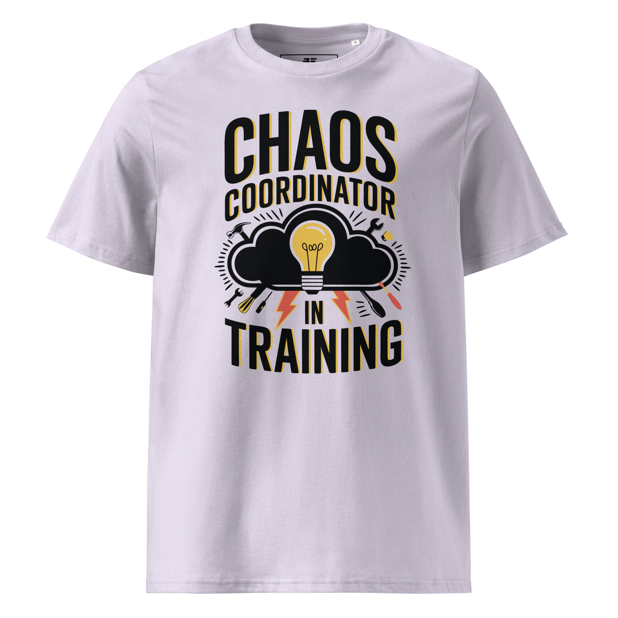 unisex-organic-cotton-t-shirt-lavender-front-6871d300d7728.jpg Chaos Unisex organic cotton t-shirt