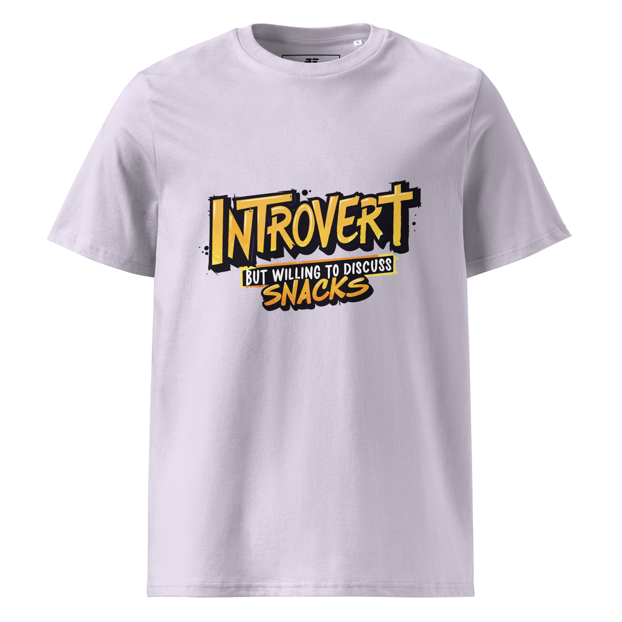 unisex-organic-cotton-t-shirt-lavender-front-6871d53233374.jpg Introvert Unisex organic cotton t-shirt