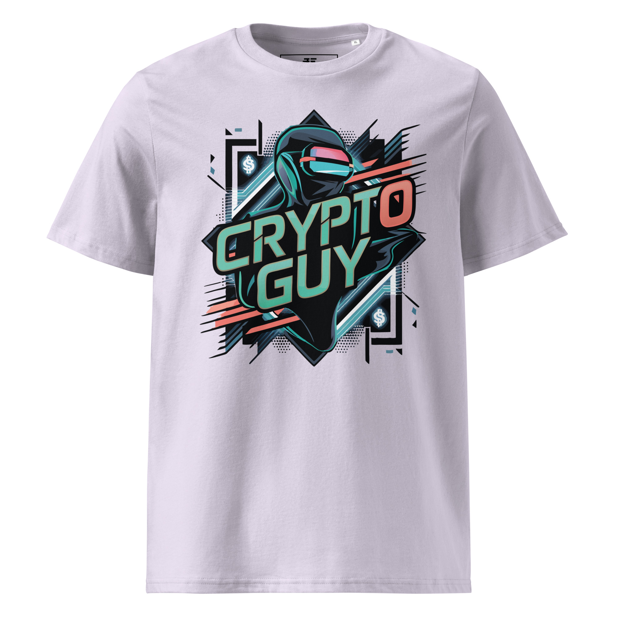 unisex-organic-cotton-t-shirt-lavender-front-6871d6655f270.jpg Crypto Guy Unisex organic cotton t-shirt