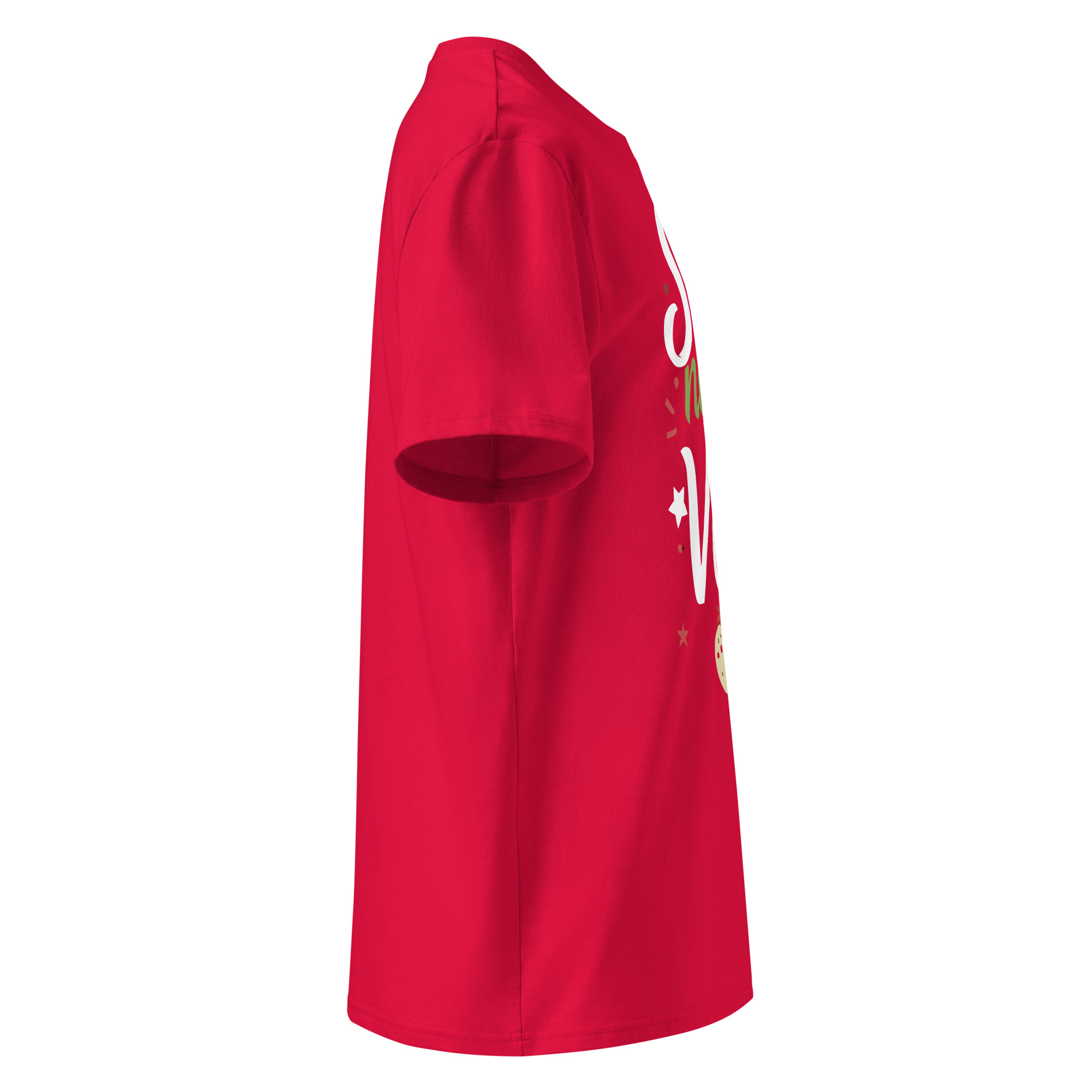 unisex-organic-cotton-t-shirt-red-right-6871cf57ccb02.jpg No to Veg Unisex organic cotton t-shirt