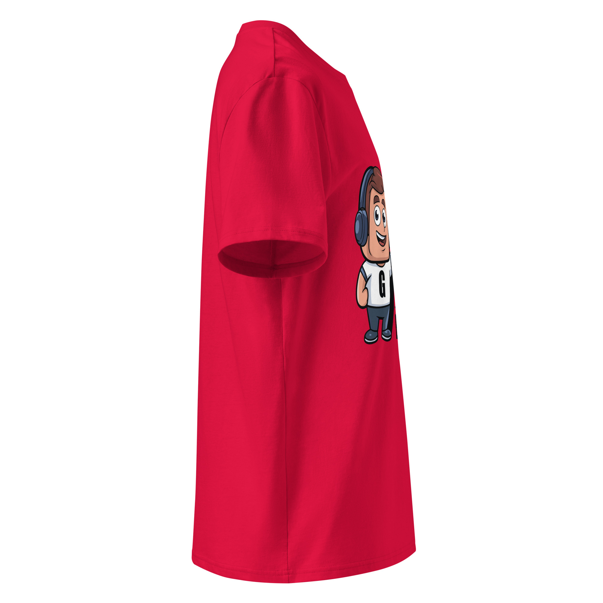 unisex-organic-cotton-t-shirt-red-right-6871d03b35a52.jpg Gamer Unisex organic cotton t-shirt