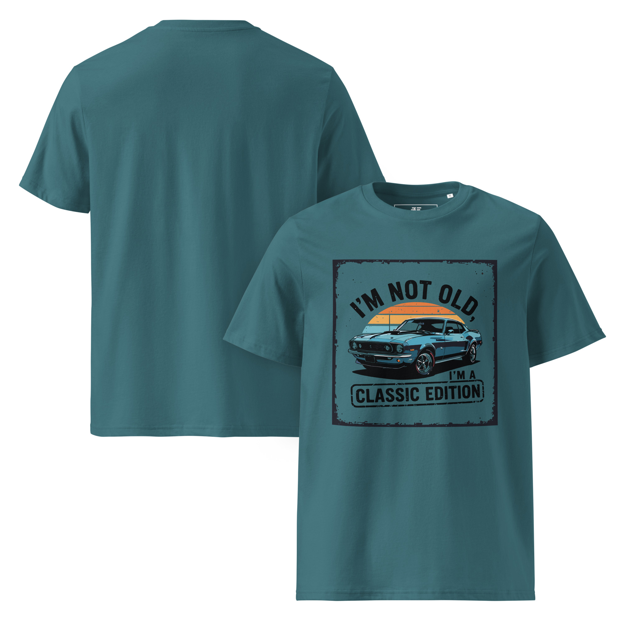 unisex-organic-cotton-t-shirt-stargazer-front-and-back-68736cfc025ac.jpg "I’m not old, I’m a classic edition" Unisex organic cotton t-shirt