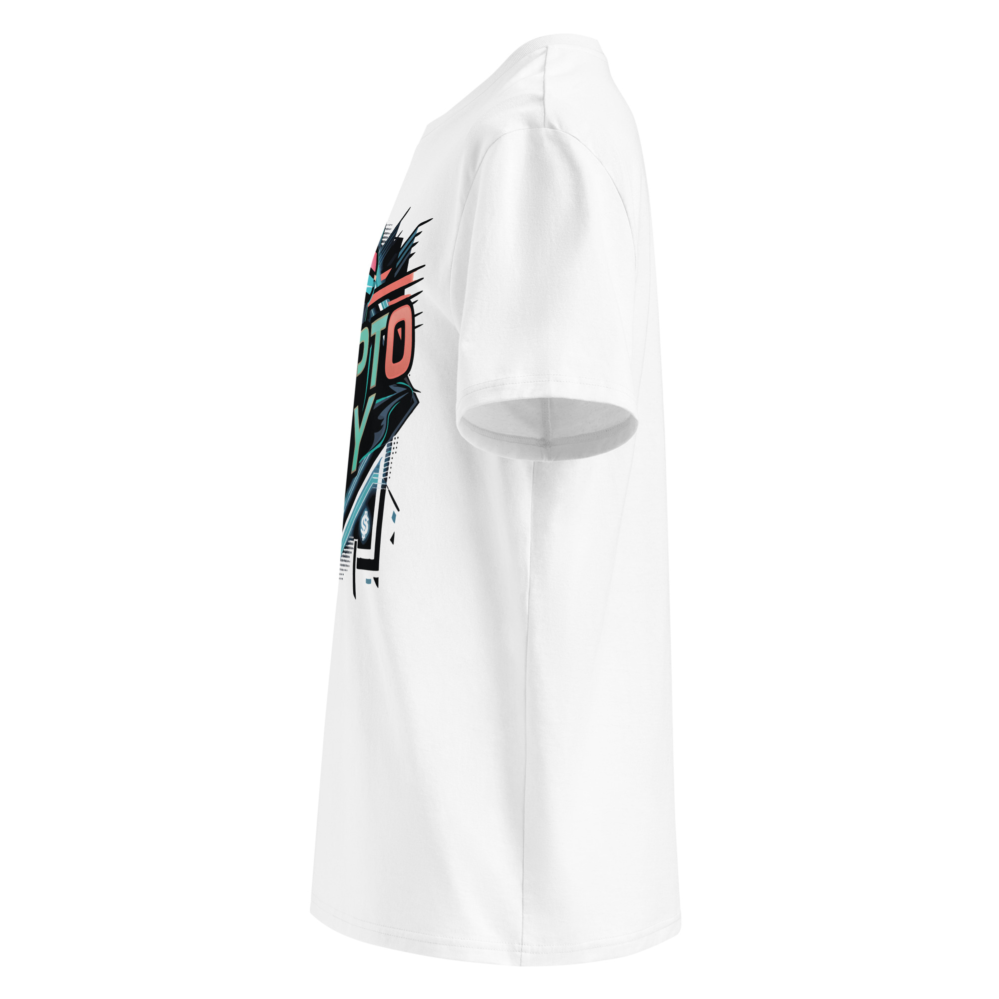 unisex-organic-cotton-t-shirt-white-left-6871d6658a9d9.jpg Crypto Guy Unisex organic cotton t-shirt