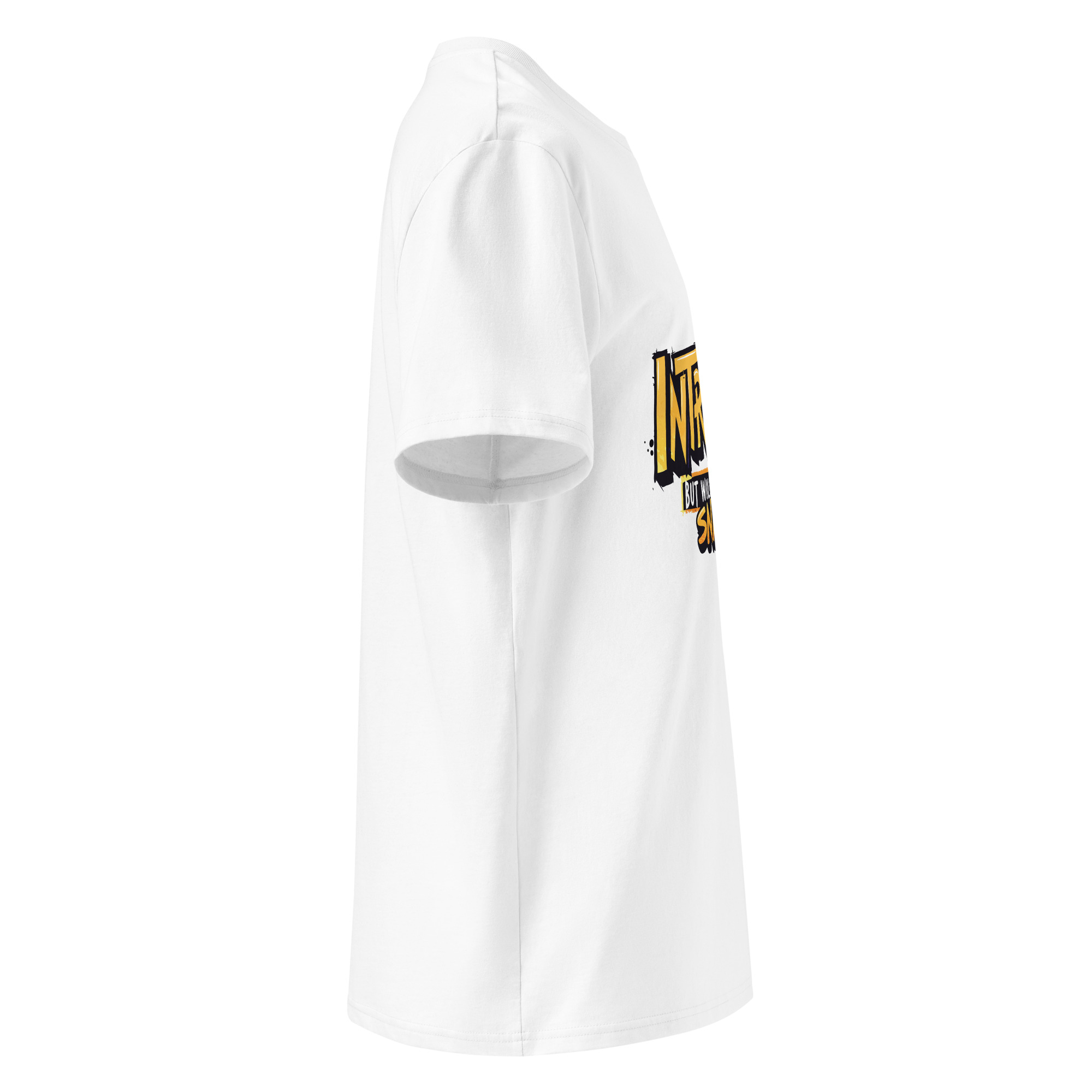 unisex-organic-cotton-t-shirt-white-right-6871d5324f98d.jpg Introvert Unisex organic cotton t-shirt